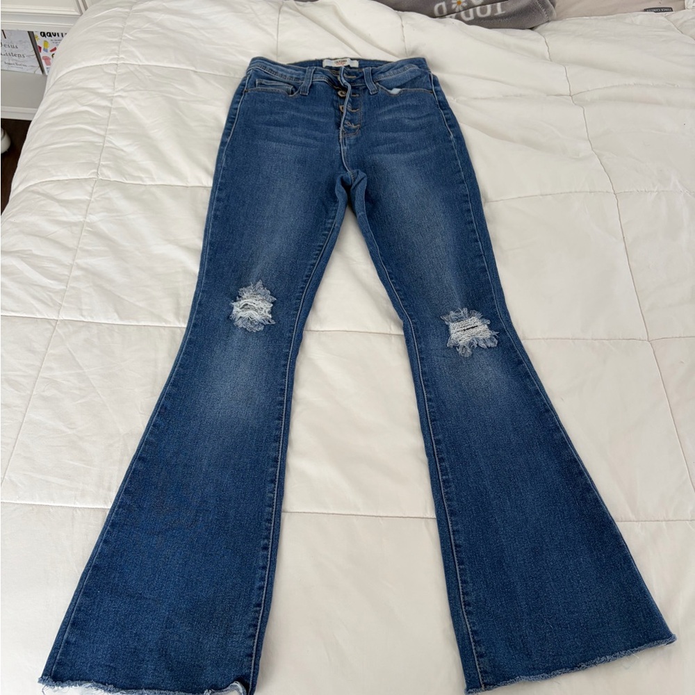 Women's Blue Flare Jeans